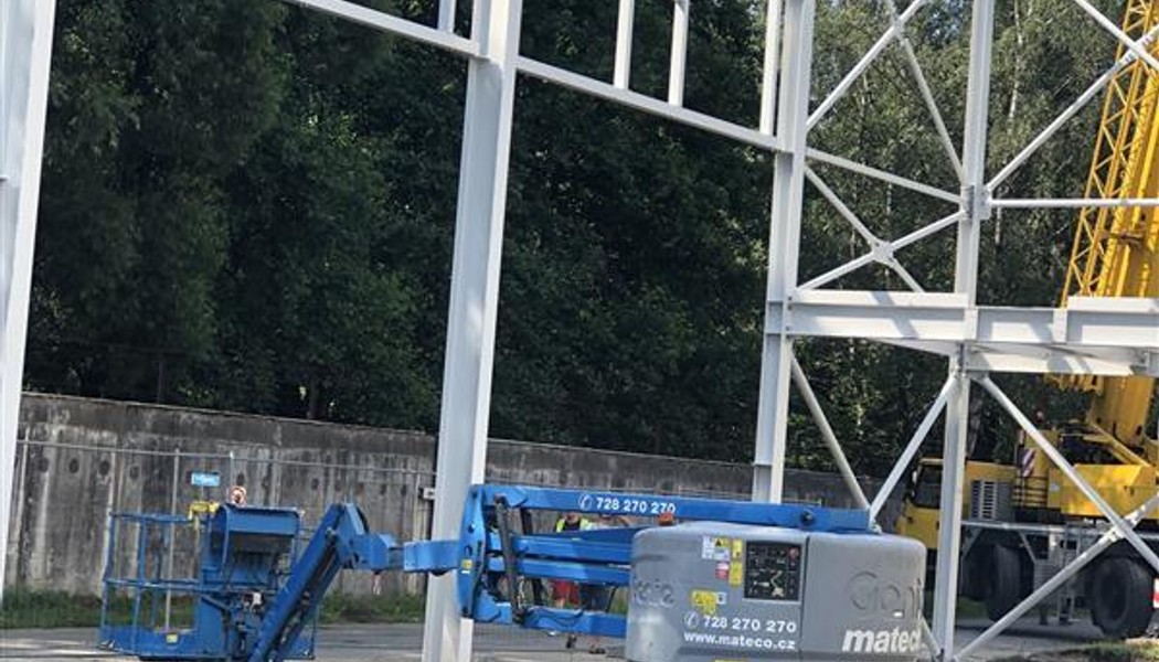 Projekt AL Invest Břidličná – montážní práce ve výškách