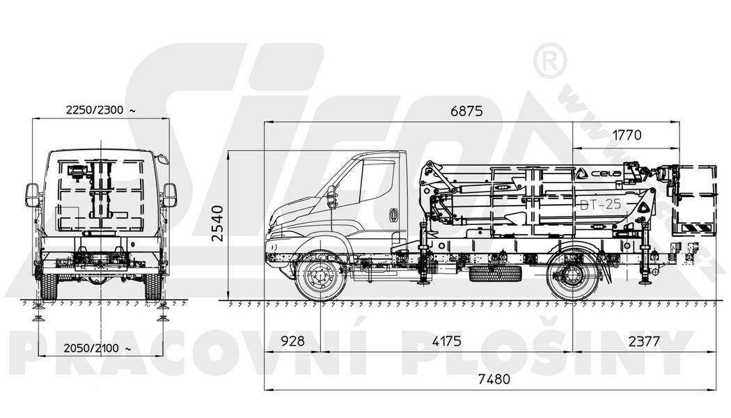 IVECO DAILY DT25 4x4_rozmery_02