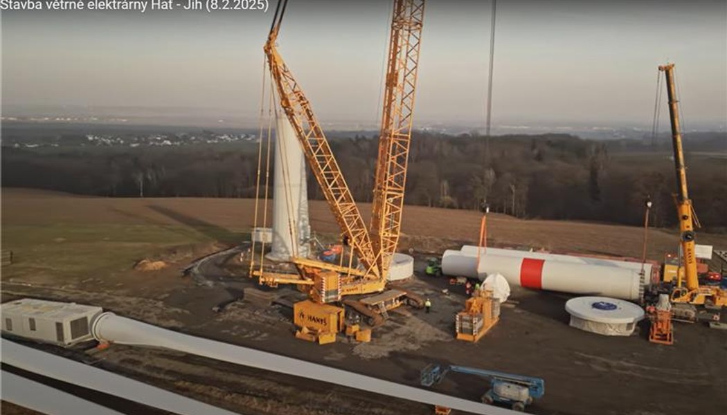 Výstavba větrné elektrárny – Hať