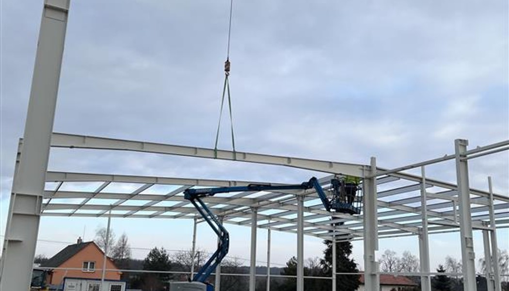 Montáž ocelové konstrukce – FEMONT Opava