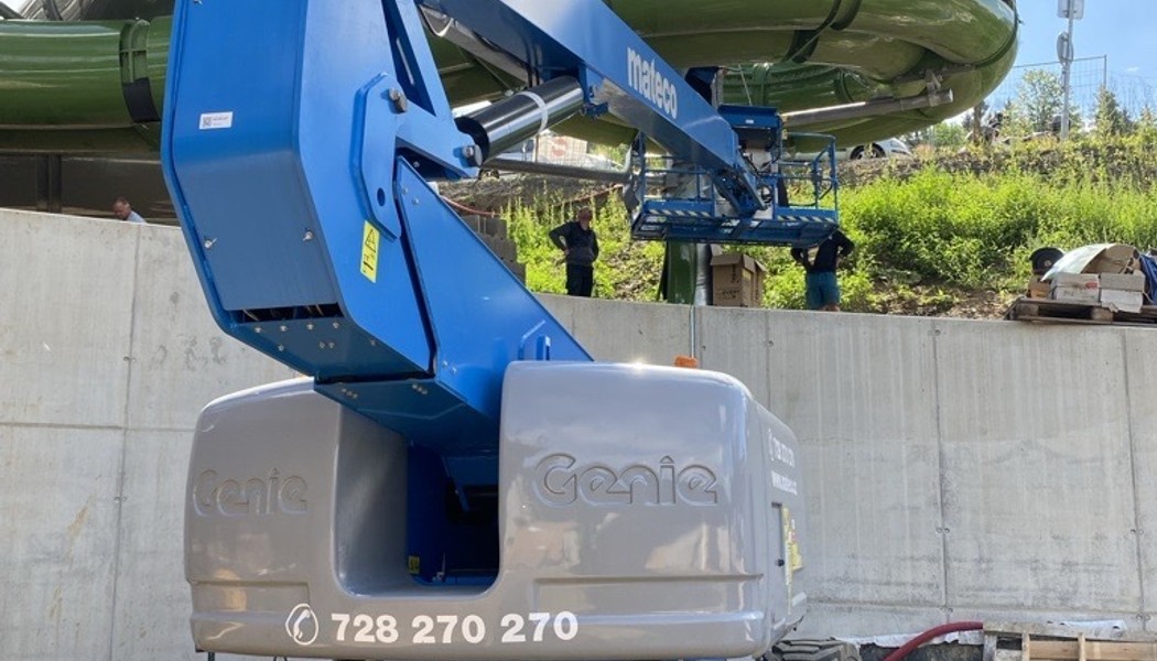 Montáž tobogánu – Hotel Vista, Dolní Morava