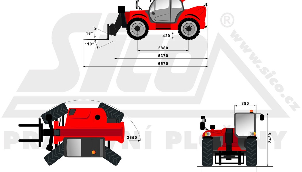 MANITOU 1135_rozmery