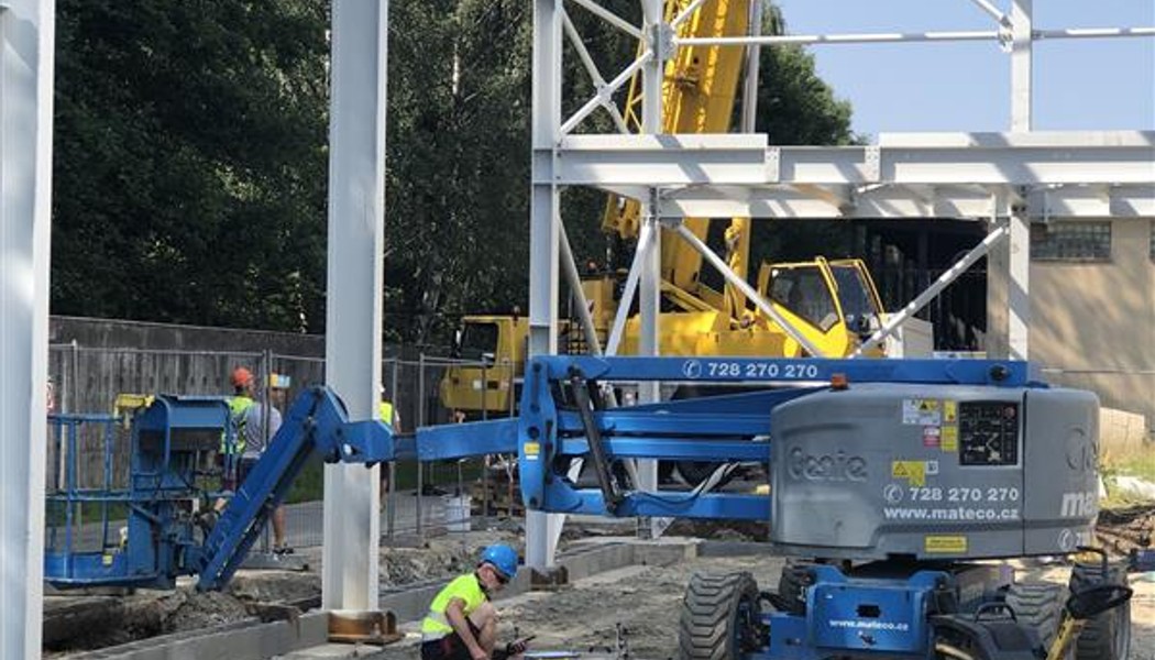 Projekt AL Invest Břidličná – montážní práce ve výškách