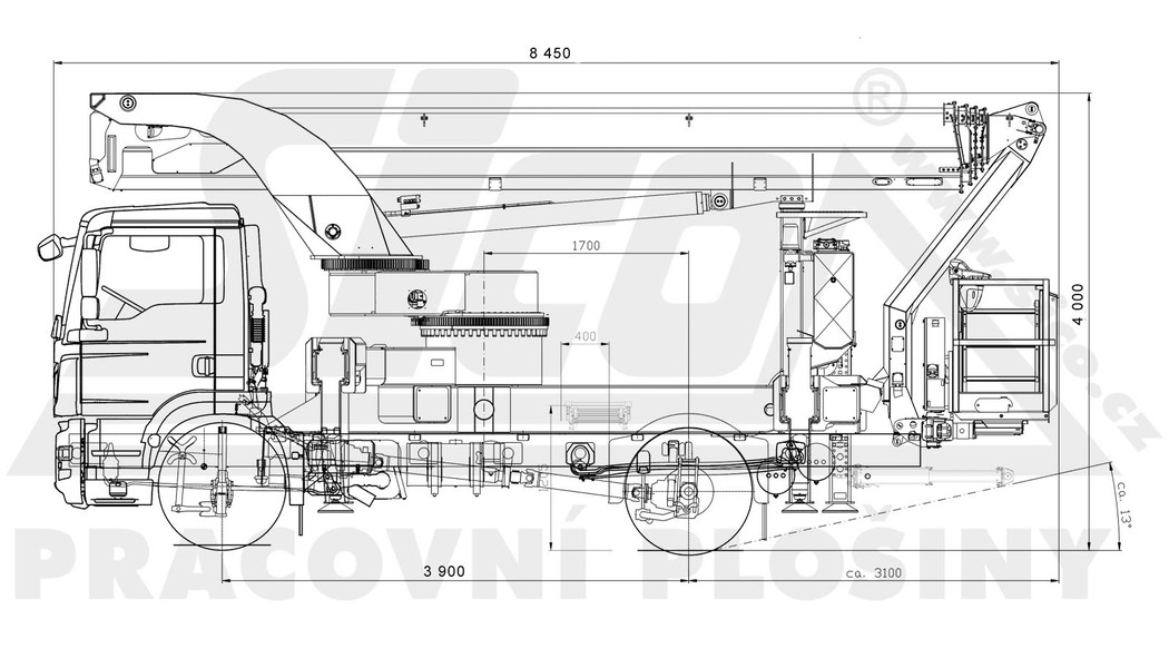 SICO - MAN TGM 4x4 - Palfinger P370KS_kratky_rozmery_01