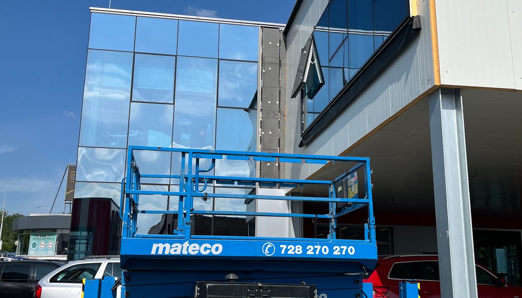 Montáž opláštění STK Ostrava–Třebovice