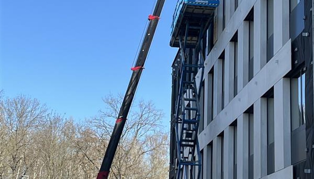 Montáž provětrávané fasády LERCO – Přírodovědecký park Ostrava
